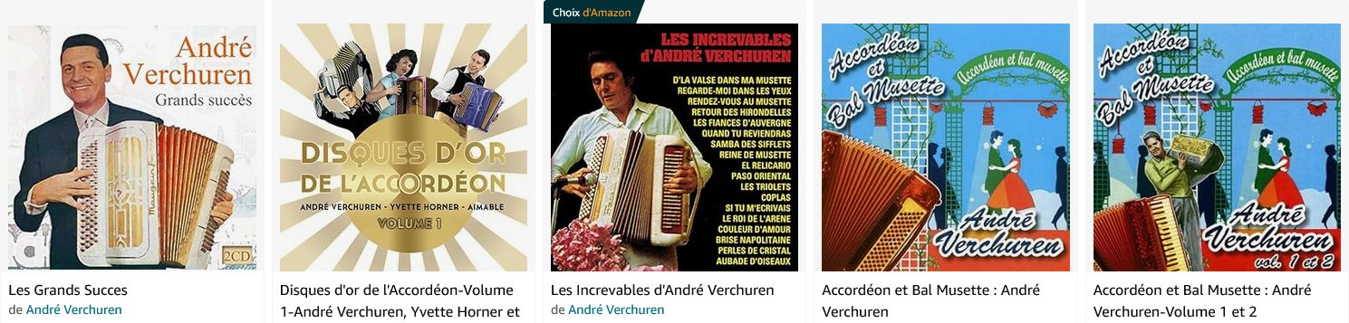 Les CD de l'acordéoniste